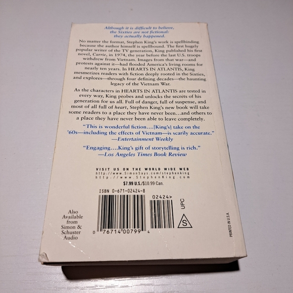 Stephen King 'Hearts in Atlantis' Book - Picture 5 of 7